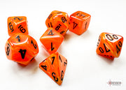 VortexÃ‚Â® Mini-hedralÃ‚Â® Orange/black 7-Die Set