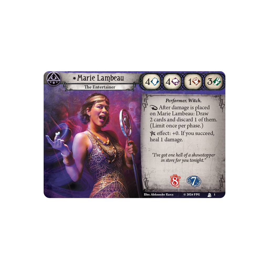 Arkham Horror The Card Game Marie Lambeau Investigator Deck
