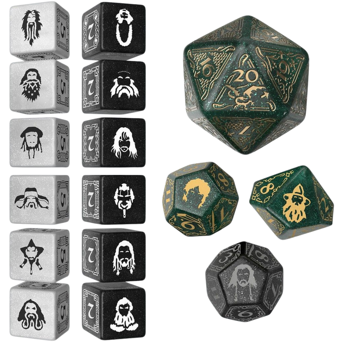 The Hobbit Dice Set Verdant Grove