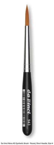 Da Vinci Nova XS Synthetic Brush Round Mini Handle Series 943 Size 4