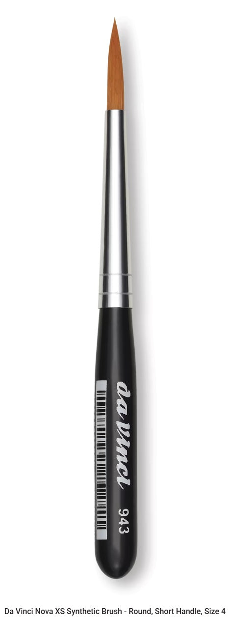 Da Vinci Nova XS Synthetic Brush Round Mini Handle Series 943 Size 4
