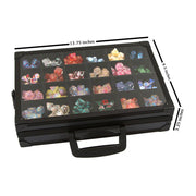 Dice Display Case and Dice Tray with 2 Removable Divided Dice Trays