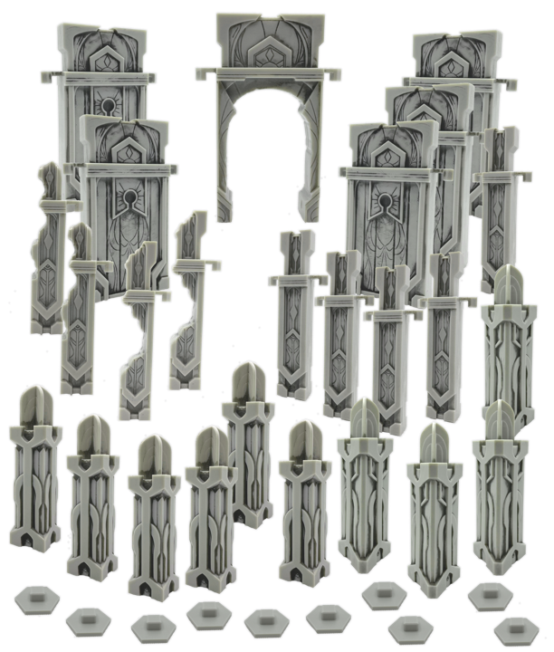 Heroscape The Ruins at Laur's Edge Terrain Expansion