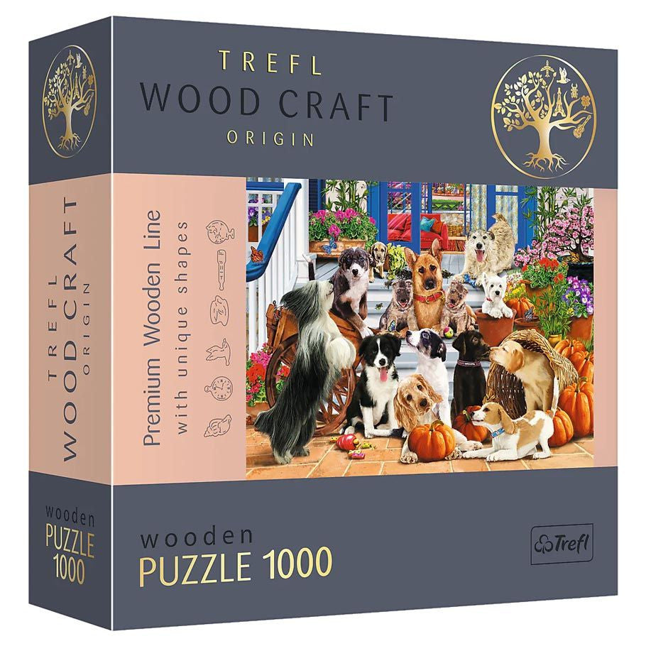 Puzzle: Woodcraft: Doggy Friendship 1000 Piece