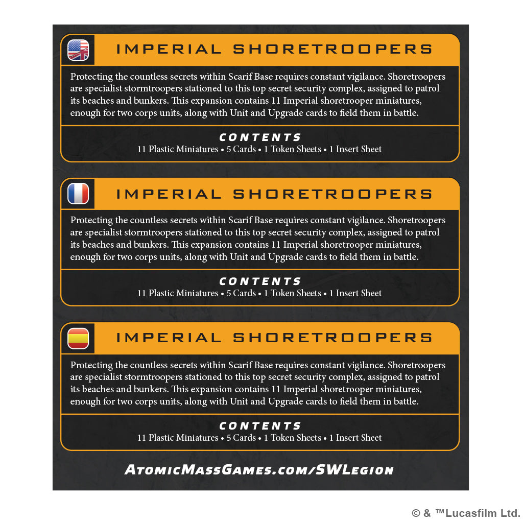 SW Legion Imperial Shoretroopers