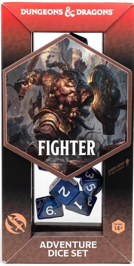 D&D Adventure Dice Fighter Blue