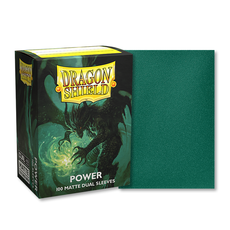 Dragon Shields Matte Dual Metallic Green Power (100)