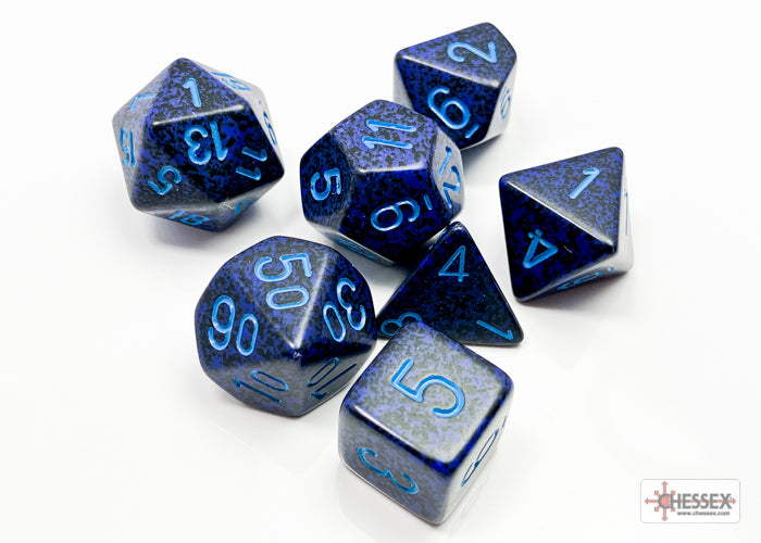 SpeckledÃ‚Â® Polyhedral CobaltÃ¢â€žÂ¢ 7-Die Set