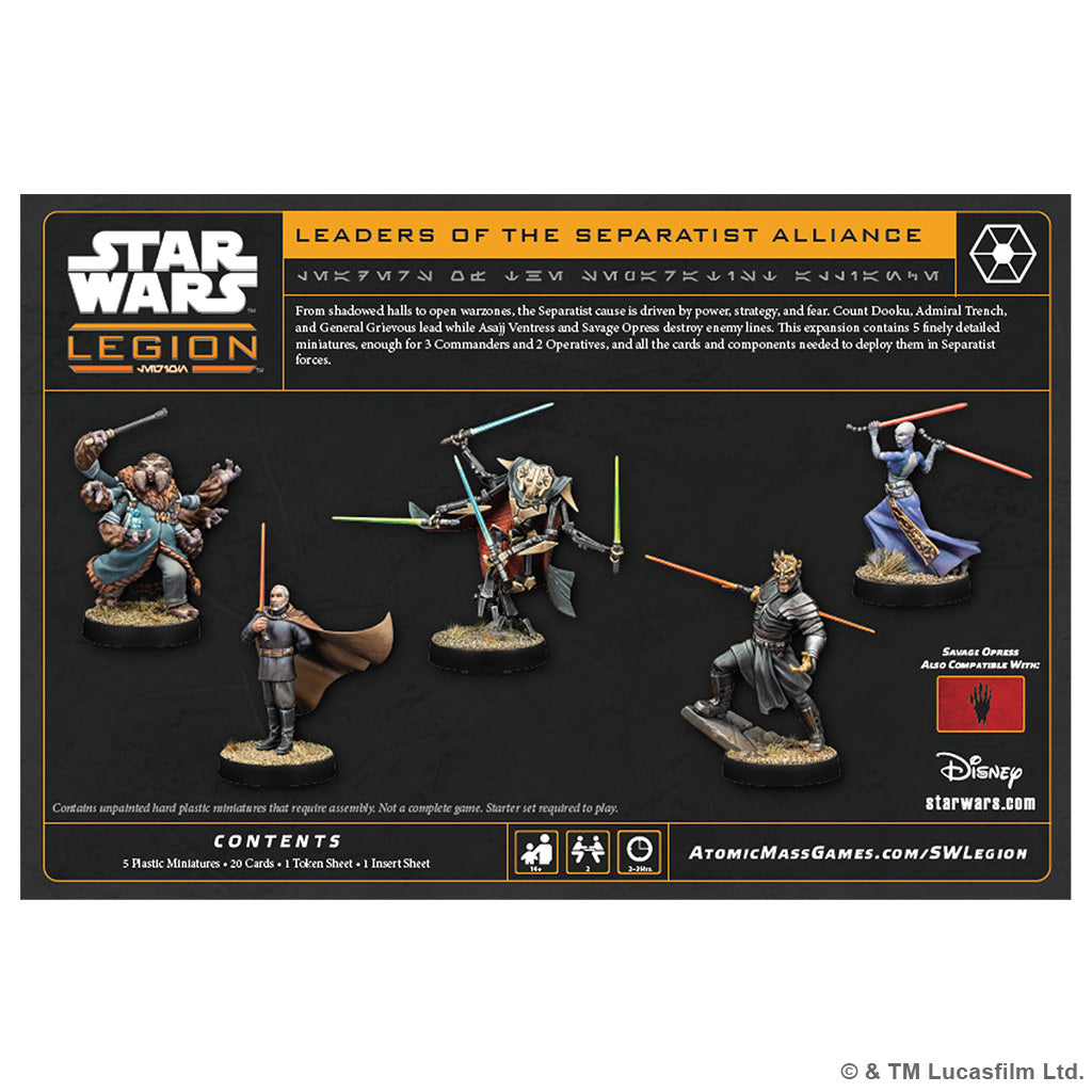 SW Legion – Leaders Of The Separatist Alliance