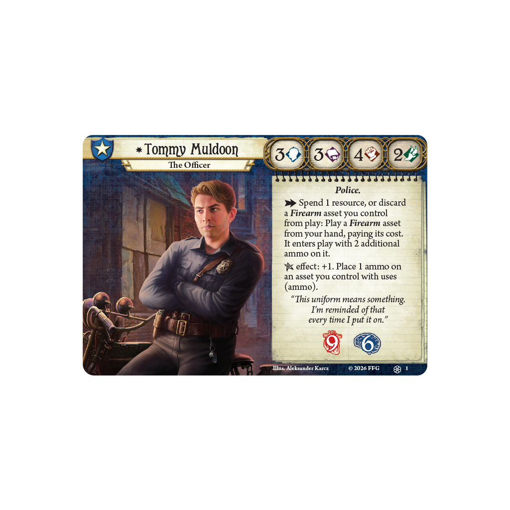 Arkham Horror The Card Game Tommy Muldoon Investigator Deck