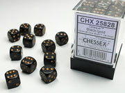 Opaque 12mm d6 Black/gold Dice BlockÃ¢â€žÂ¢ (36 dice)
