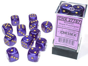 BorealisÃ‚Â® 16mm d6 Royal Purple/gold LuminaryÃ¢â€žÂ¢ Dice BlockÃ¢â€žÂ¢ (12 dice)