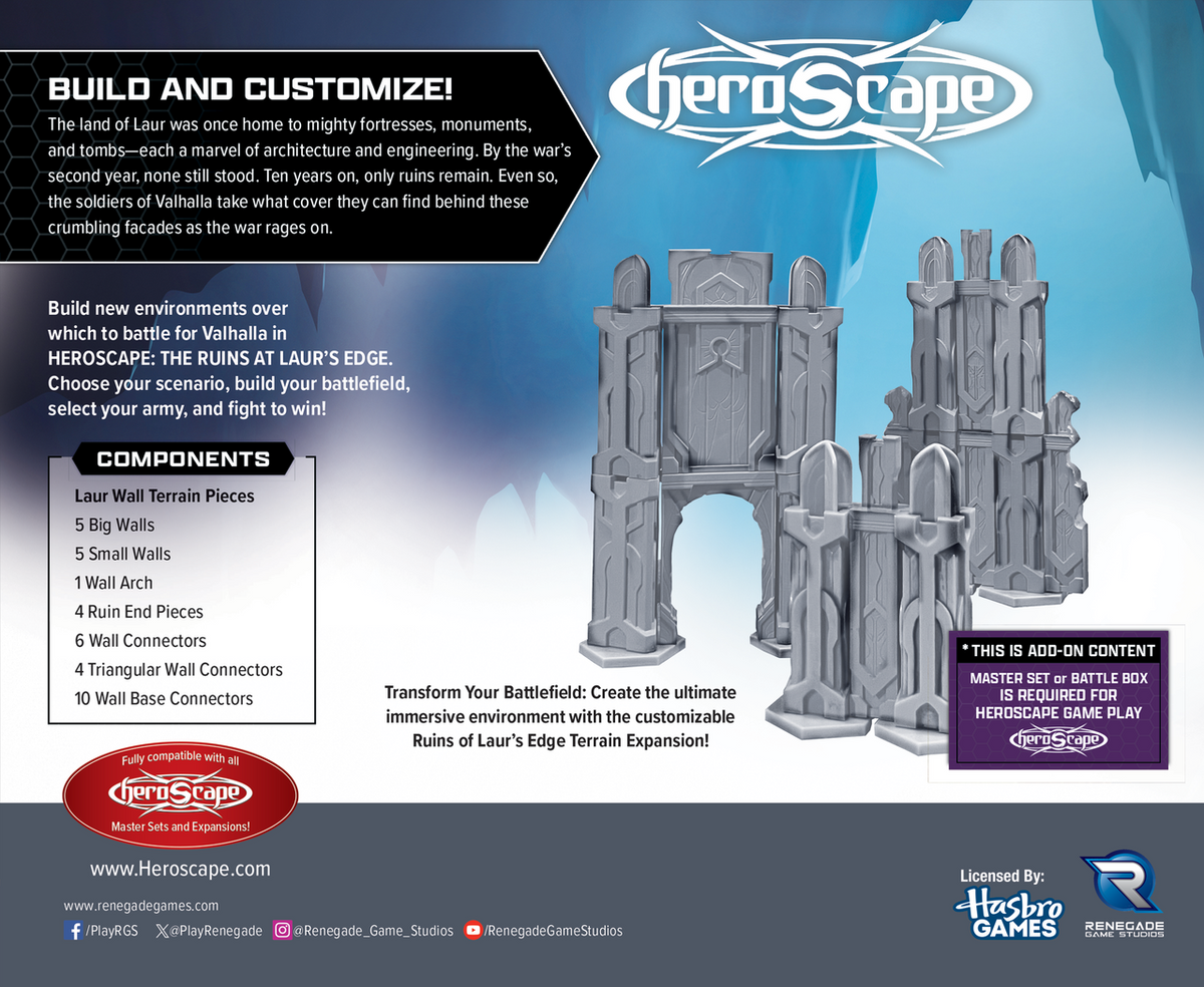 Heroscape The Ruins at Laur's Edge Terrain Expansion