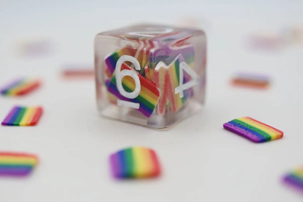 Pride Flag Single d6
