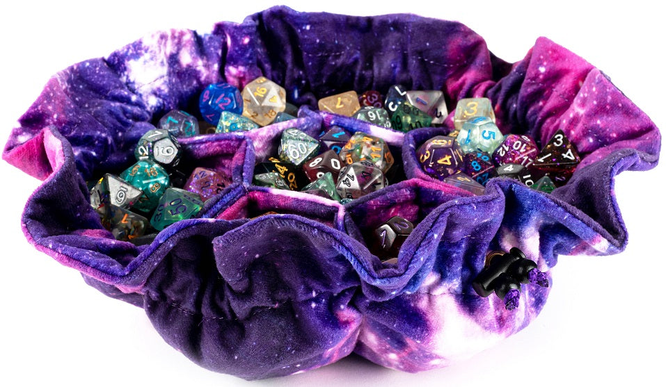 Velvet Compartment Dice Bag Nebula