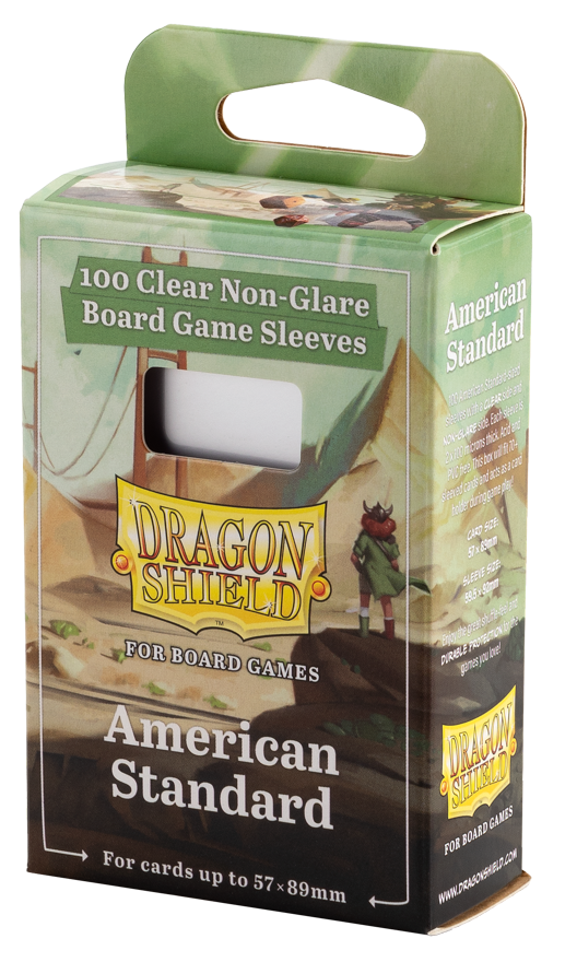 Dragon Shields: (100) American Standard Board Game Sleeves (57mm x 89mm)