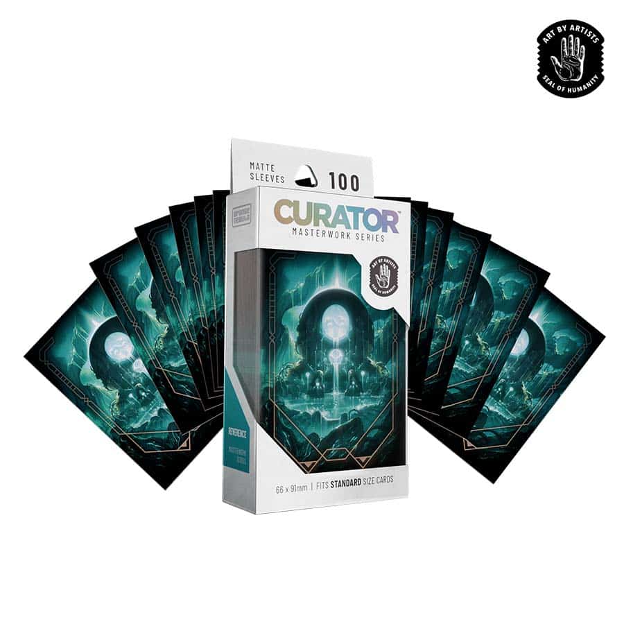 Orange Nebula Curator Sleeves (100) Reverence