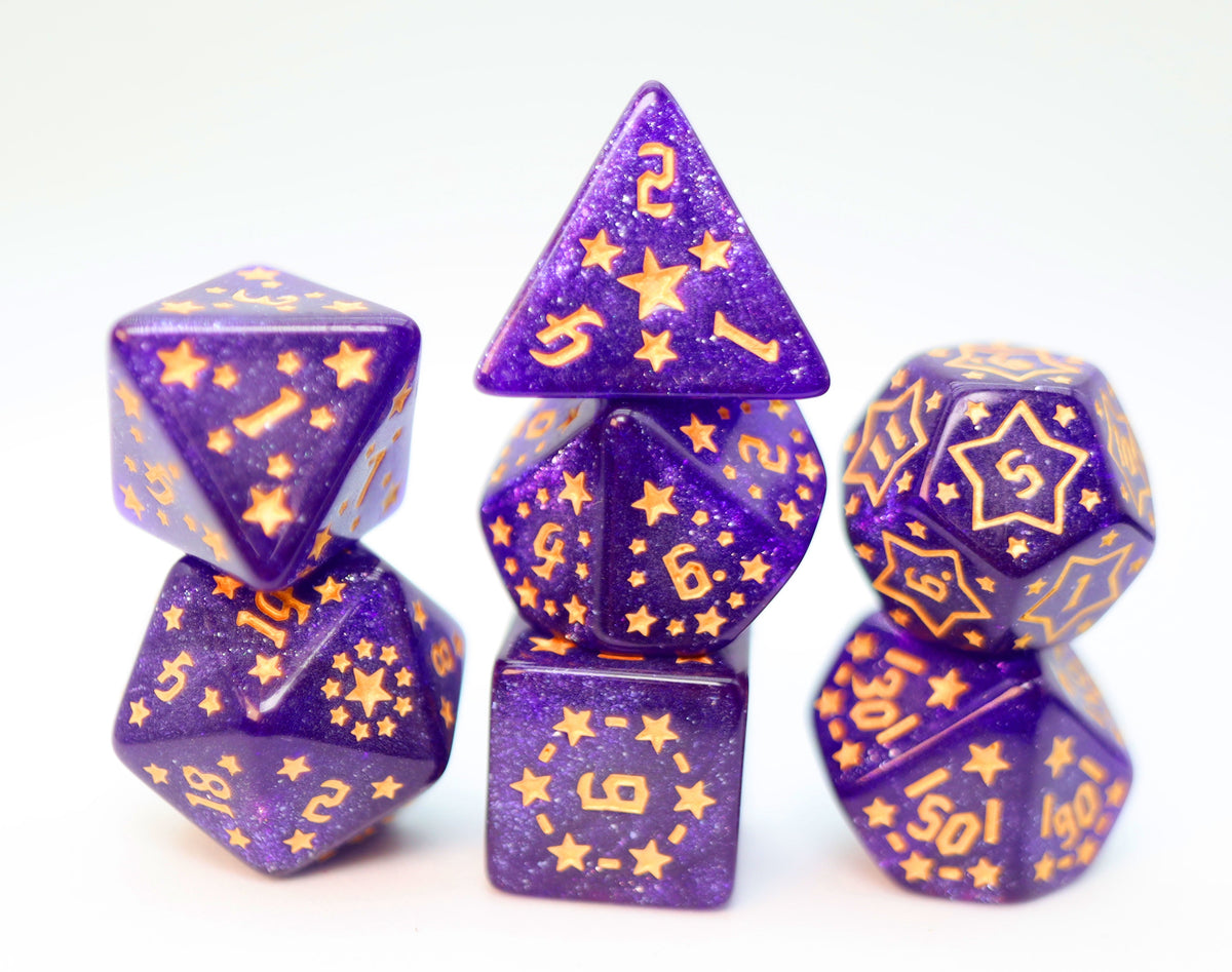 Shooting Stars RPG Dice Set Xenon
