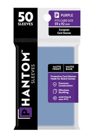 Phantom Purple Sleeves Matte/Matte 59x92mm Clear 50ct