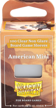 Dragon Shields: (100) American Mini Board Game Sleeves (41mm x 63mm)