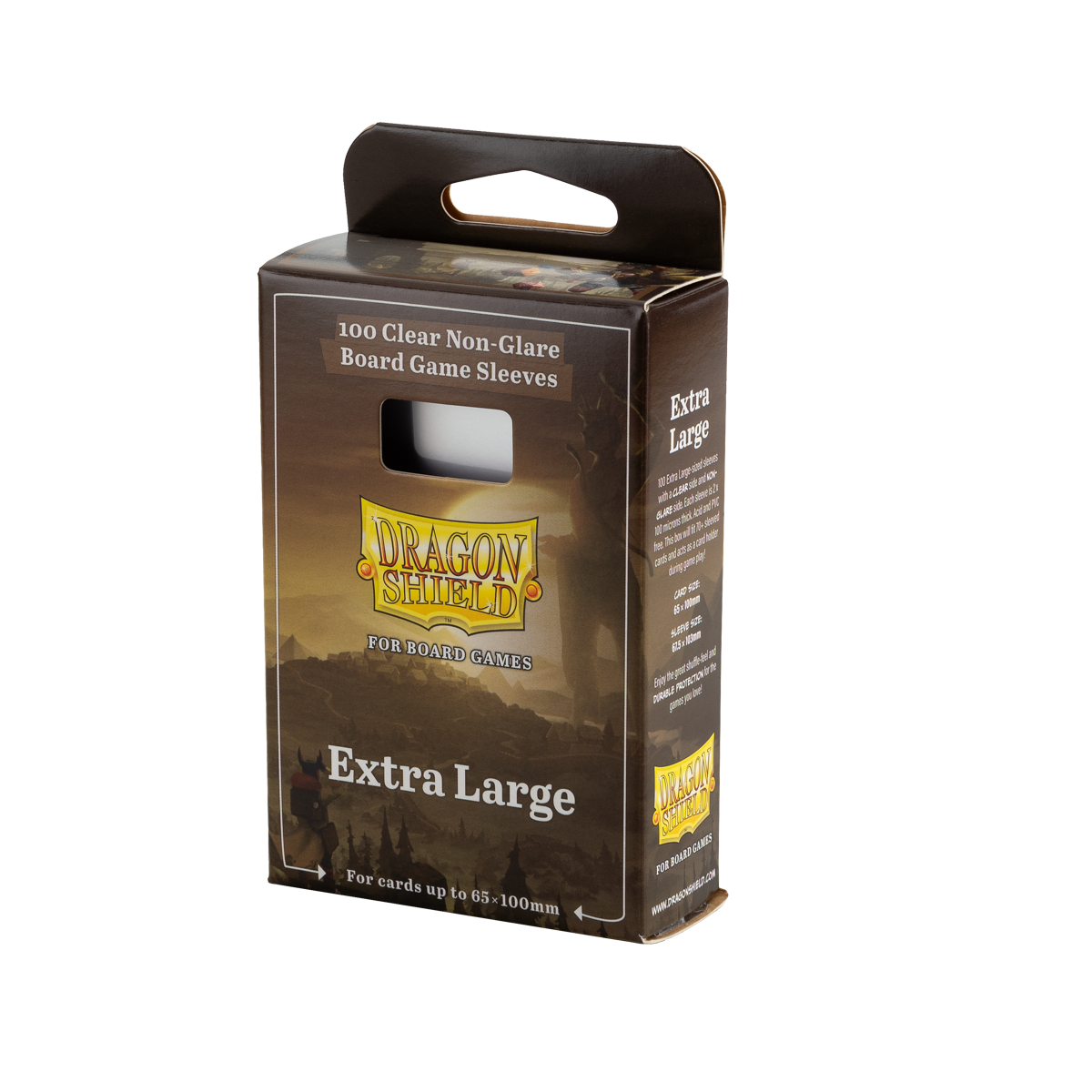 Dragon Shields: (100) Extra Large Board Game Sleeves (65mm x 100mm)