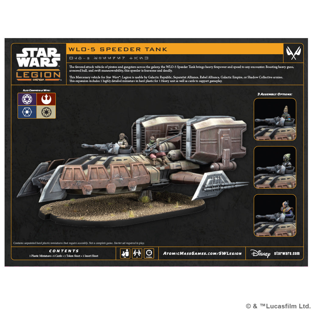 SW Legion WL0-5 Speeder Tank