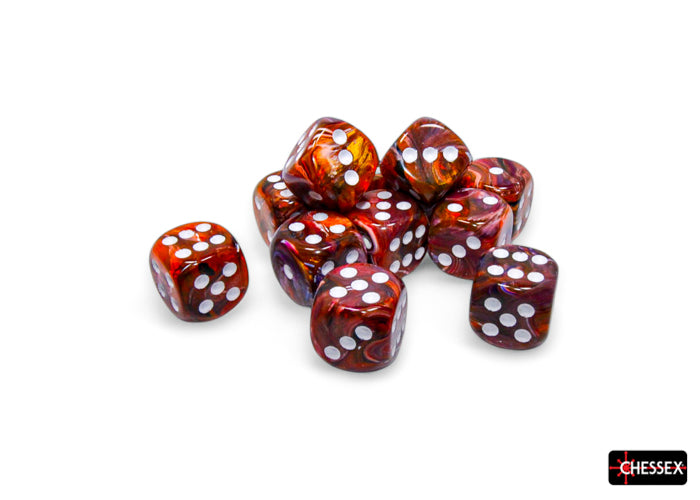 FestiveÃ‚Â® 16mm d6 SymphonyÃ¢â€žÂ¢/white Dice BlockÃ¢â€žÂ¢ (12 dice)