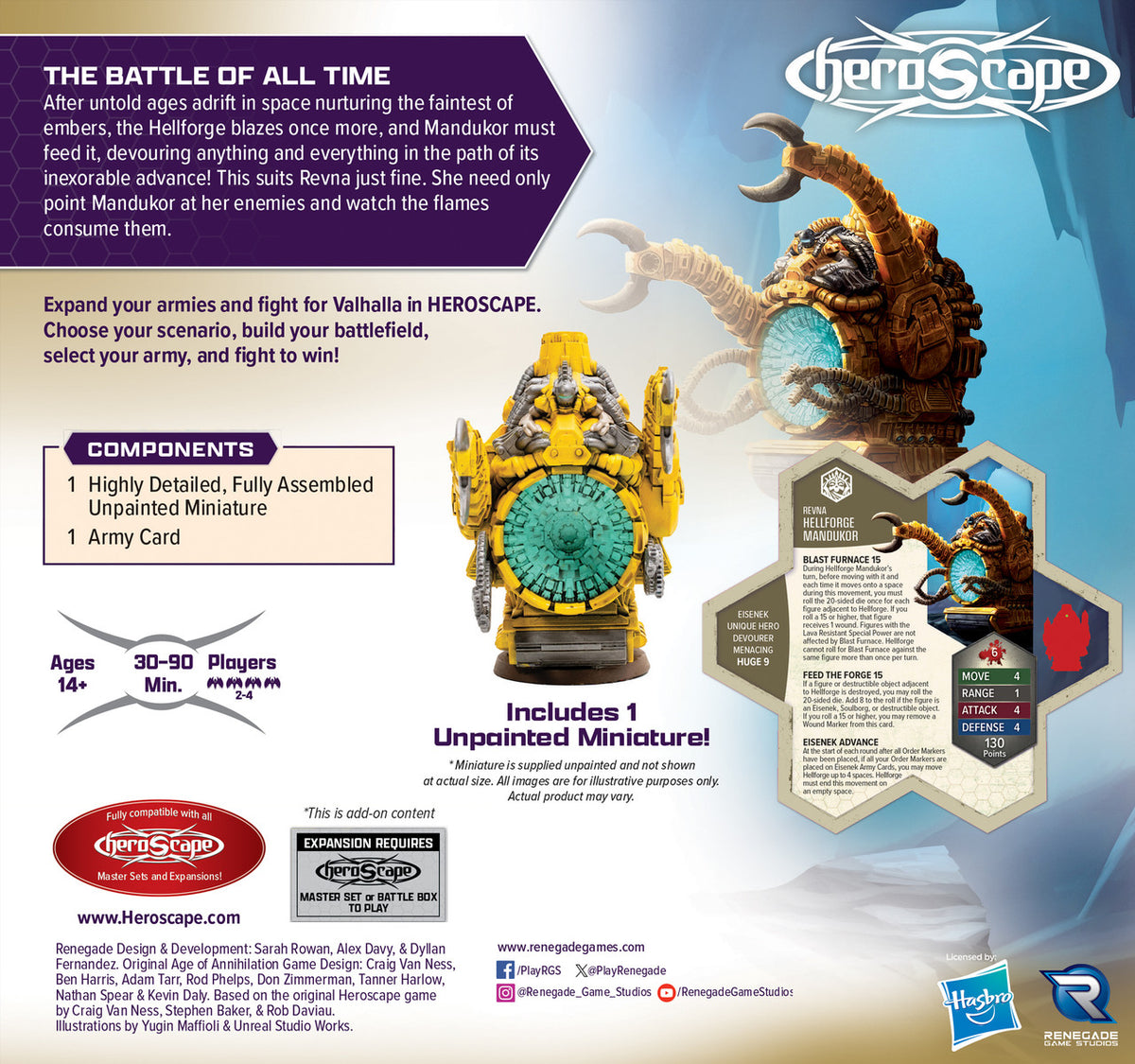 Heroscape: Rising Tide - Hellforge Mandukor Army Expansion