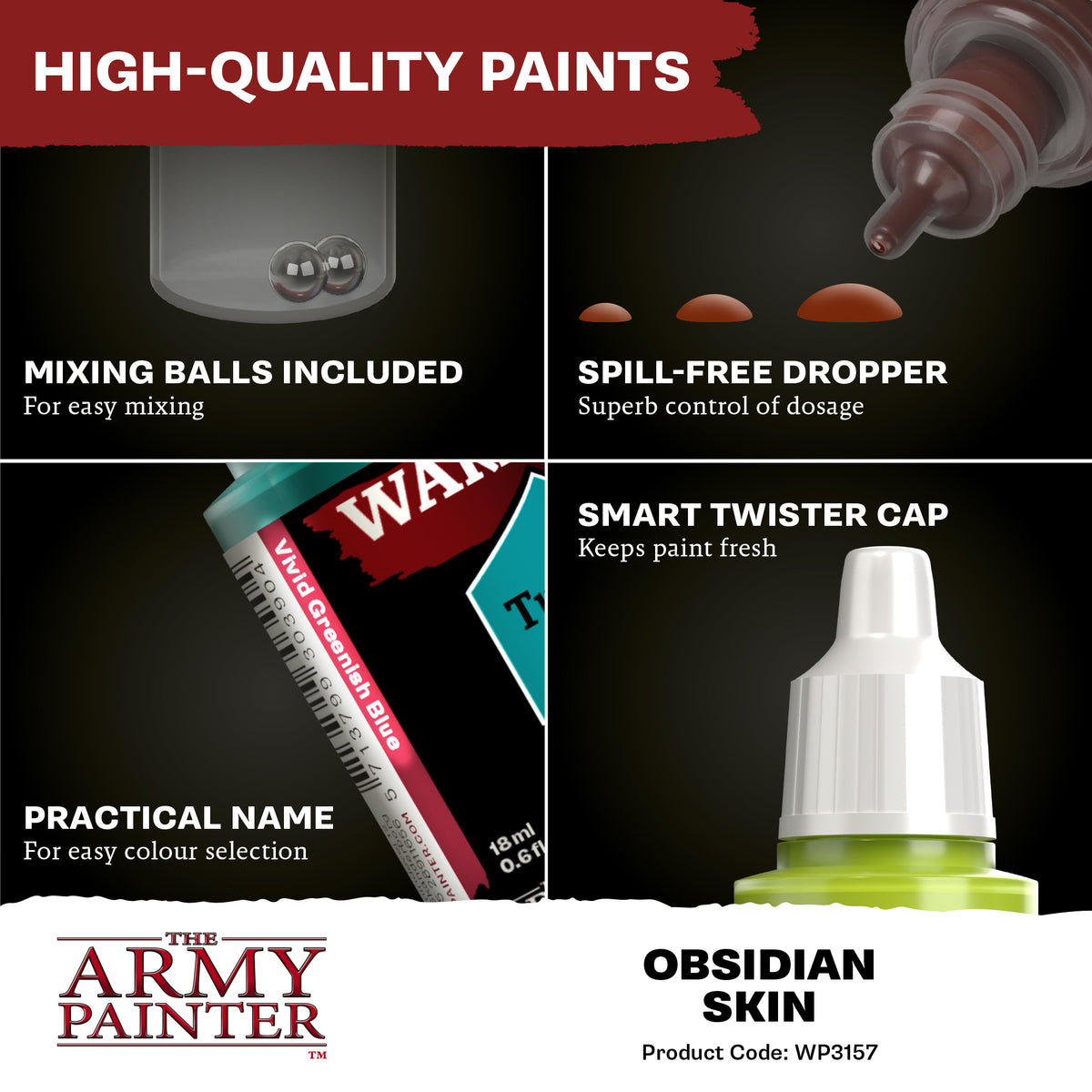 Warpaints Fanatic: Obsidian Skin 18ml