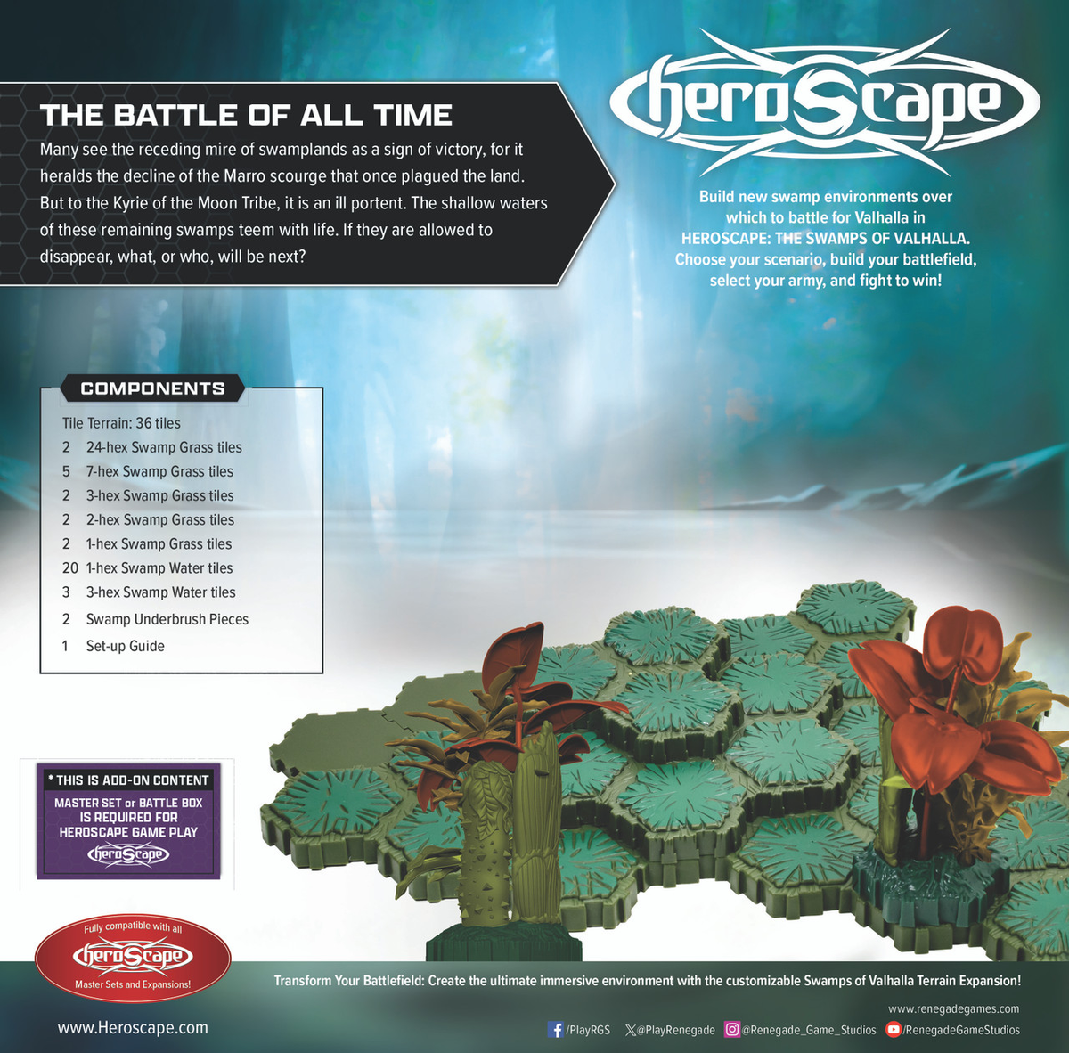 Heroscape: Swamps of Valhalla Terrain Expansion