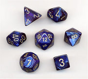 ScarabÃ‚Â® Polyhedral Royal Blue/gold 7-Die Set