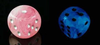 Ghostly GlowÃ¢â€žÂ¢ 16mm d6 Pink/silver Dice BlockÃ¢â€žÂ¢ (12 dice)