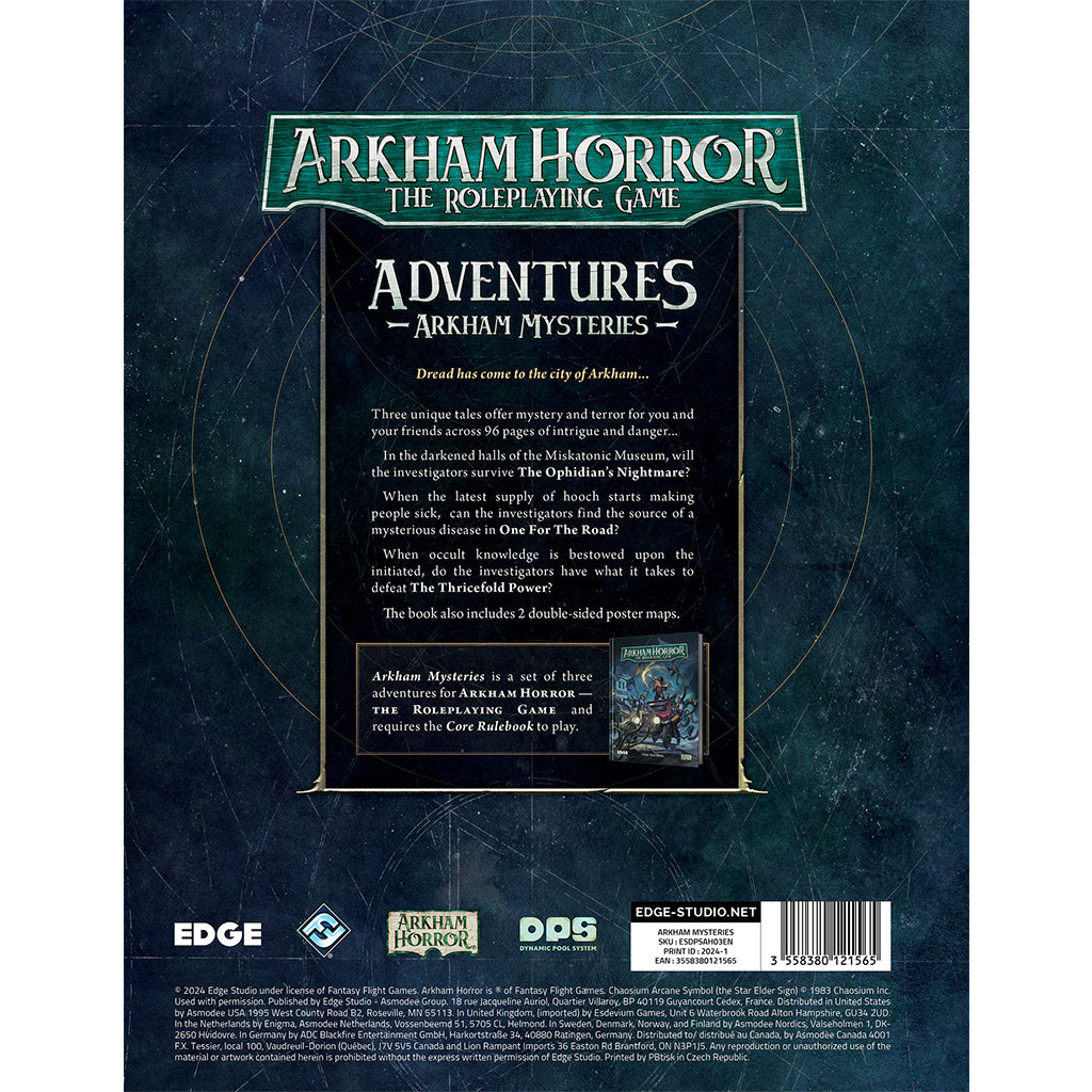 Arkham Horror RPG Arkham Mysteries