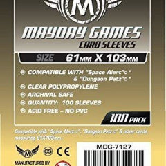Mayday Space Alert & Dungeon Petz Card Sleeves 61 x 103mm 100 pack