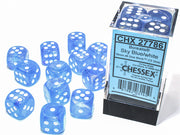 BorealisÃ‚Â® 16mm d6 Sky Blue/white LuminaryÃ¢â€žÂ¢ Dice BlockÃ¢â€žÂ¢ (12 dice)