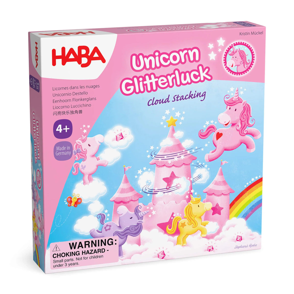 Unicorn Glitterluck - Cloud Stacking (Pink)