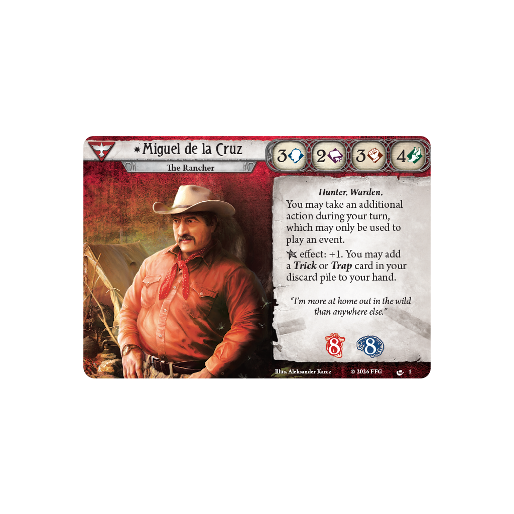 Arkham Horror The Card Game Miguel de la Cruz Investigator Deck