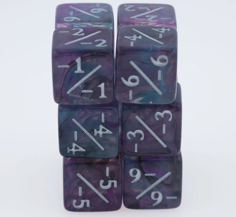 Dice Counters -1/-1 Purple Petunia Magic Counters