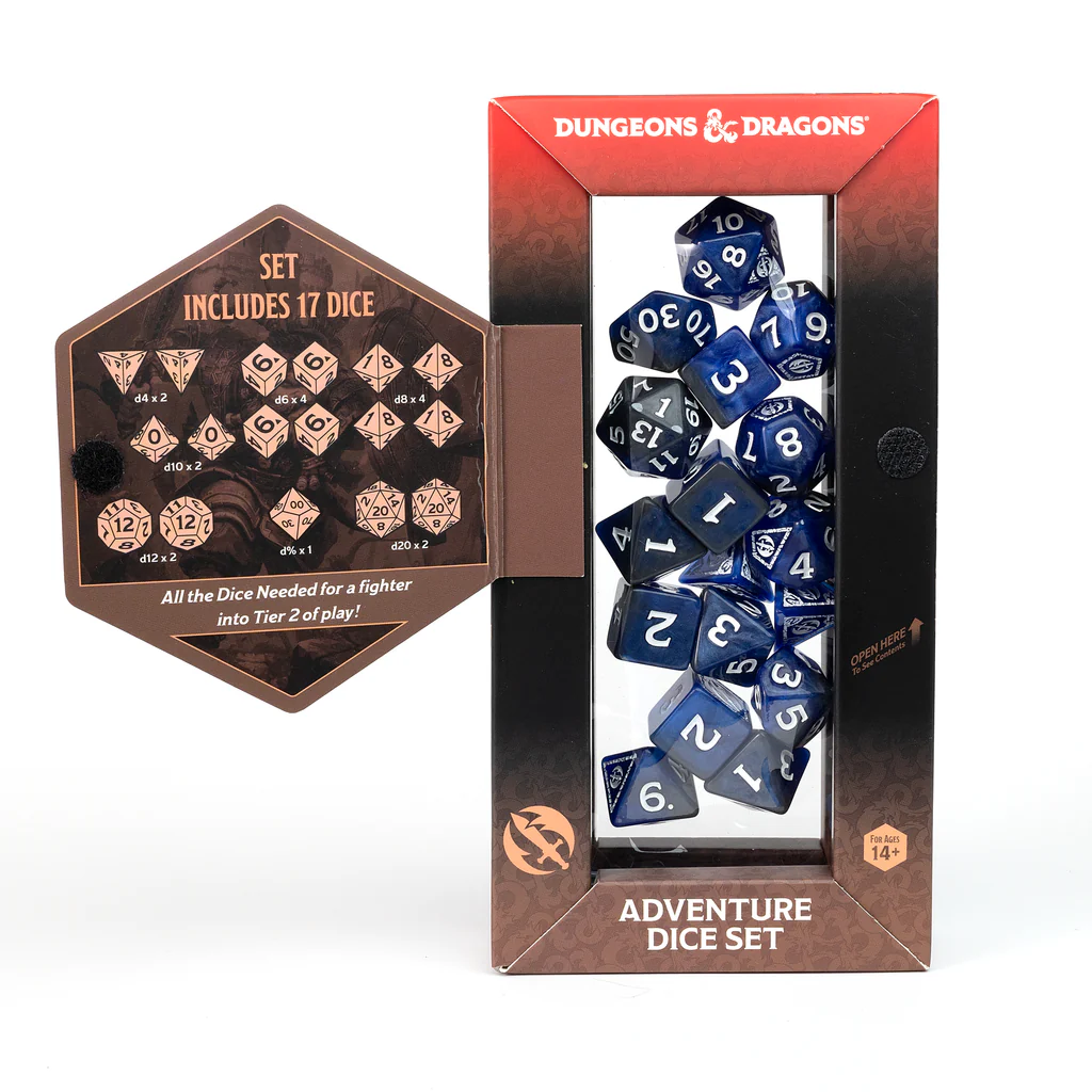 D&D Adventure Dice Fighter Blue