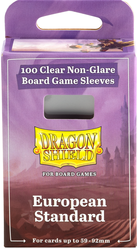 Dragon Shields: (100) European Standard Board Game Sleeves (59mm x 92mm)