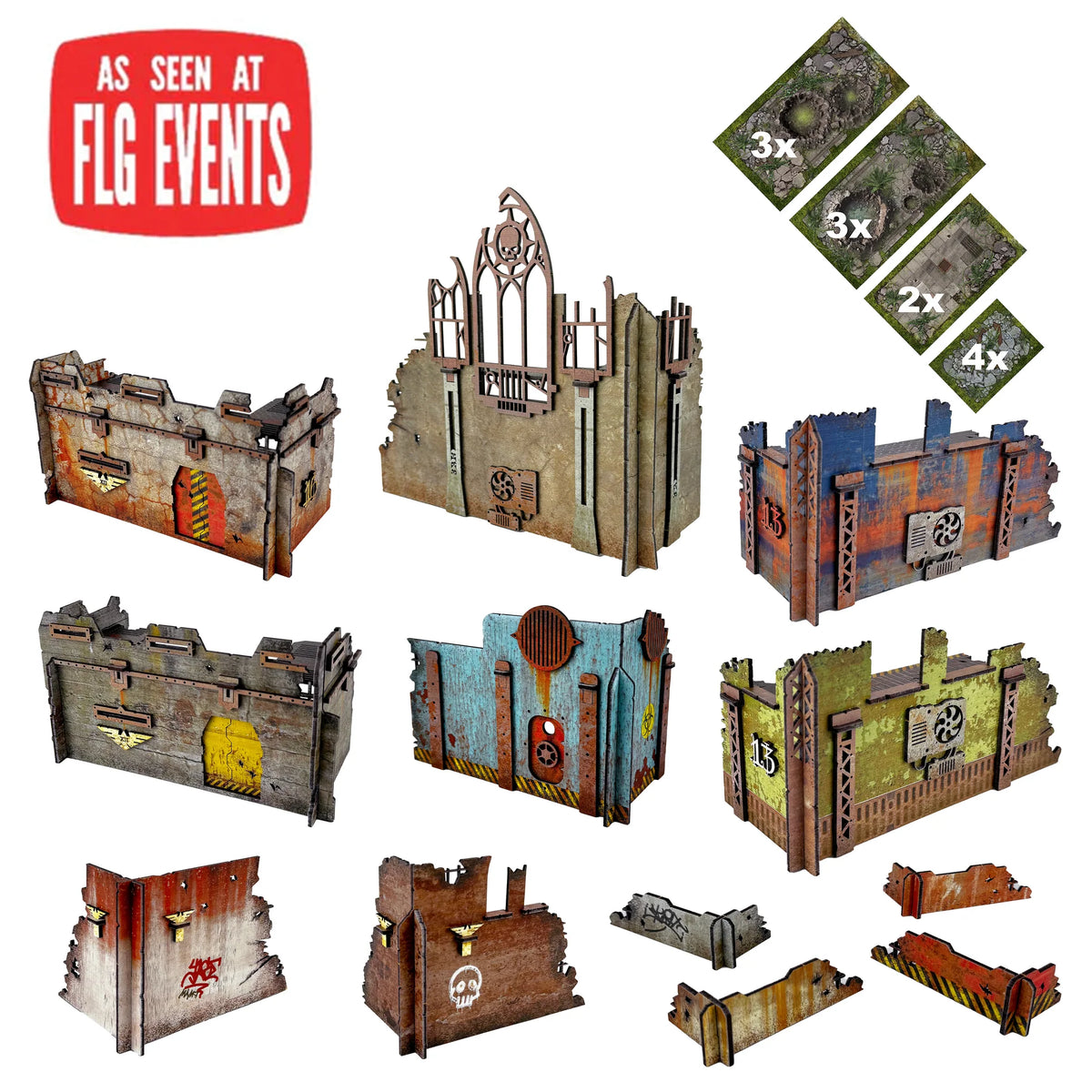 FLG Full Color Matched Play Terrain Set District 13