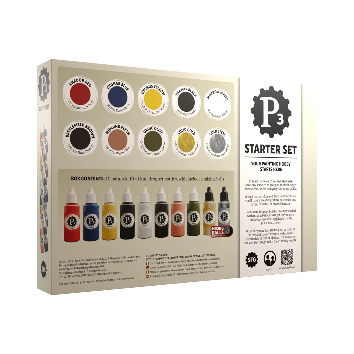 P3 Starter Box Of 10 Paints