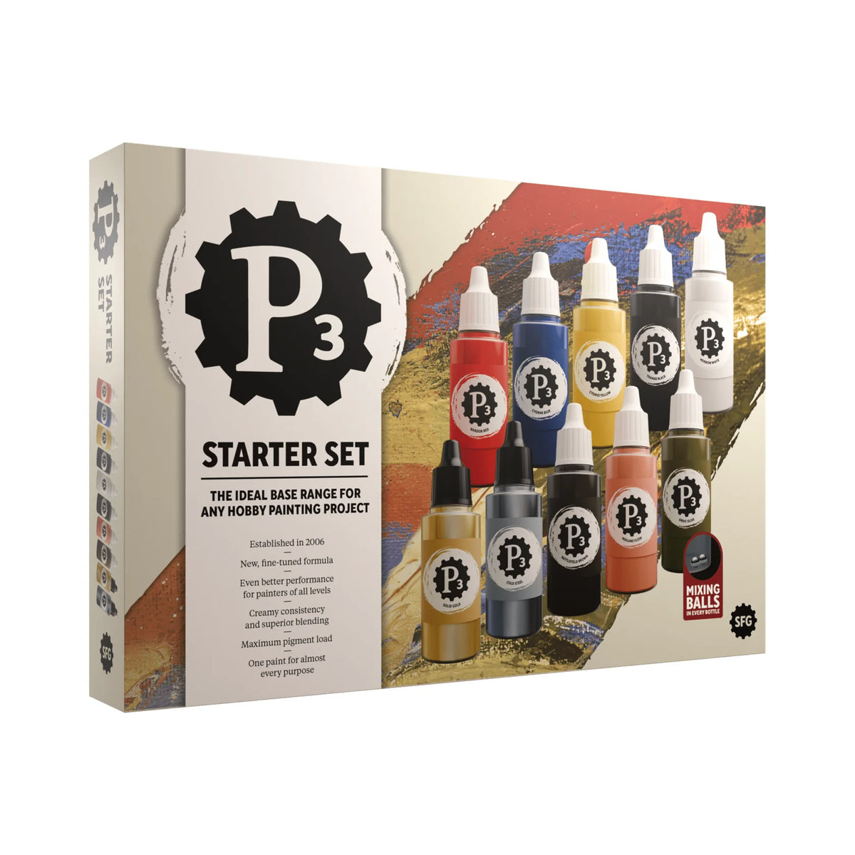 P3 Starter Box Of 10 Paints