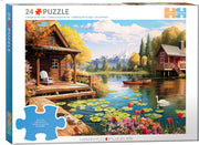 Connecting Pieces Cottage by the Lake  24pc