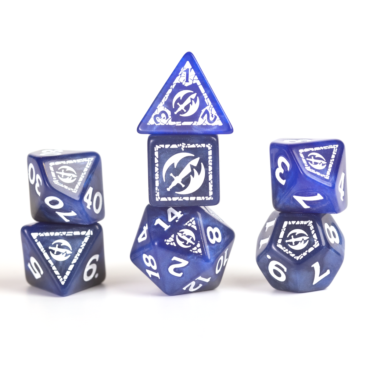 D&D Adventure Dice Fighter Blue