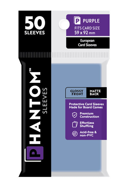 Phantom Purple Sleeves Gloss/Matte 59x92mm Clear 50ct