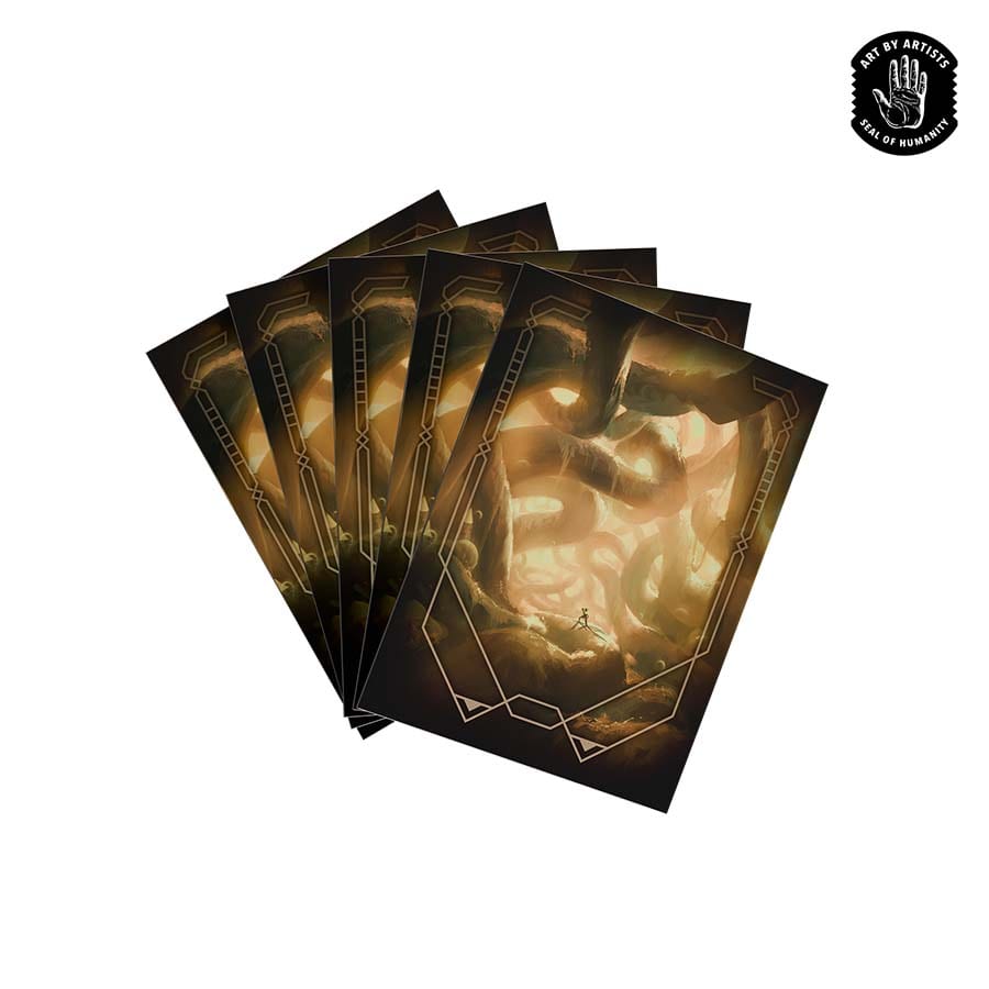 Orange Nebula Curator Sleeves (100) Hallowed