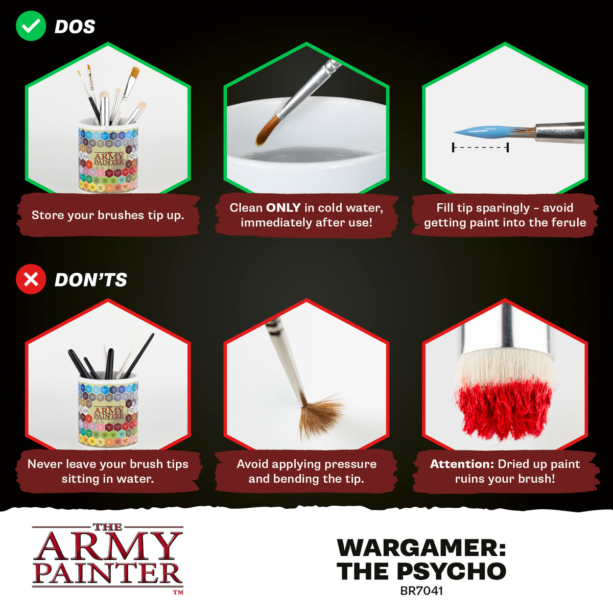 Wargamer Brush: The Psycho 10/0