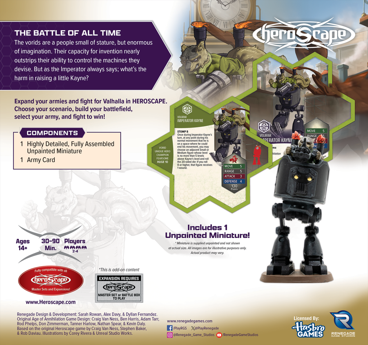 HeroScape Imperator Kayne Army Expansion