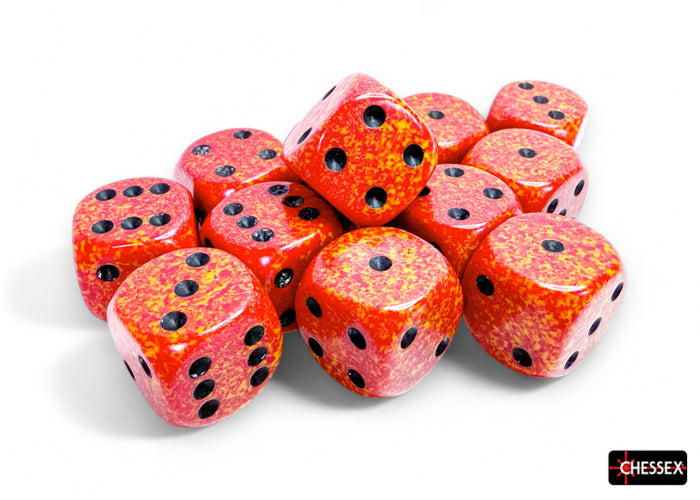 SpeckledÃ‚Â® 16mm d6 Fire Dice BlockÃ¢â€žÂ¢ (12 dice)